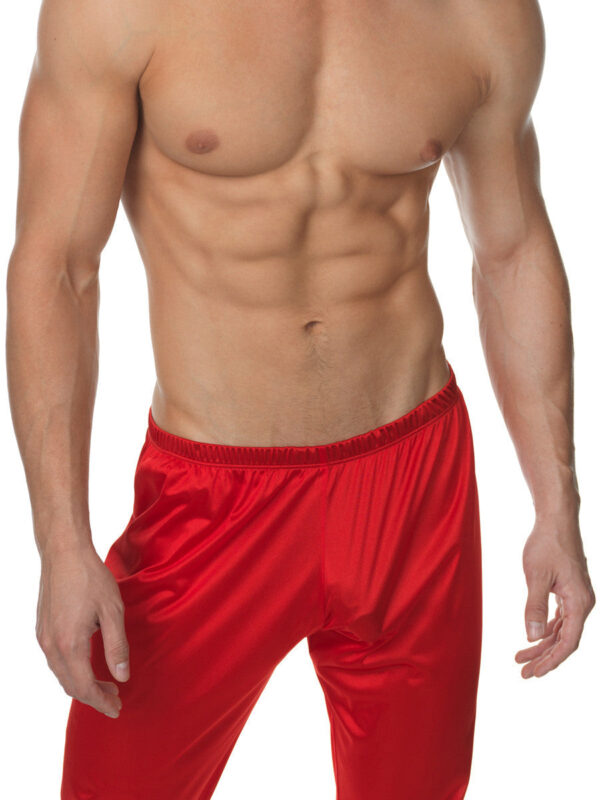 Men's Vintage Red Nylon Lounge Pants - Kuva 2