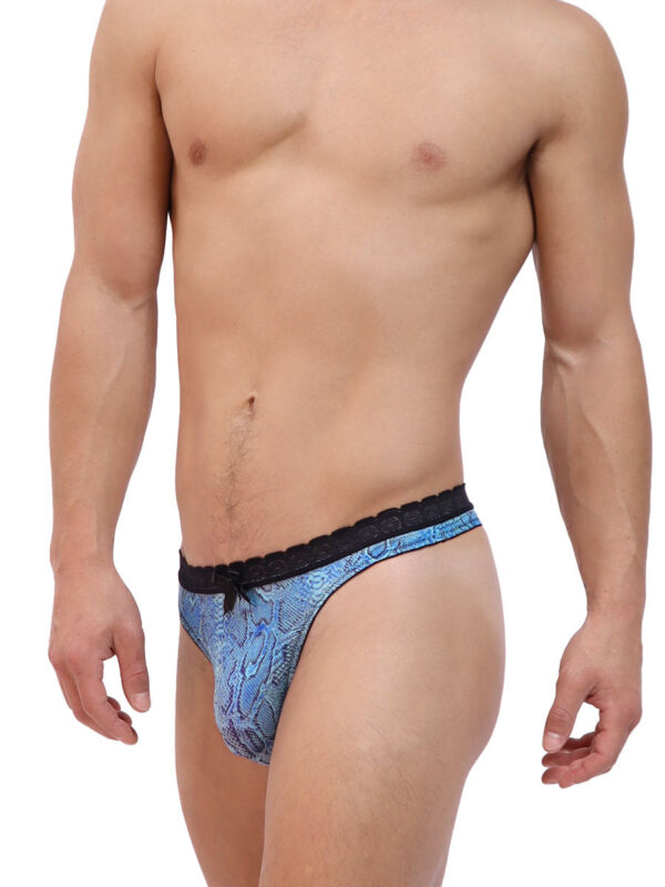 Men's Wild Side Lace Trim Thong Panty - Image 4