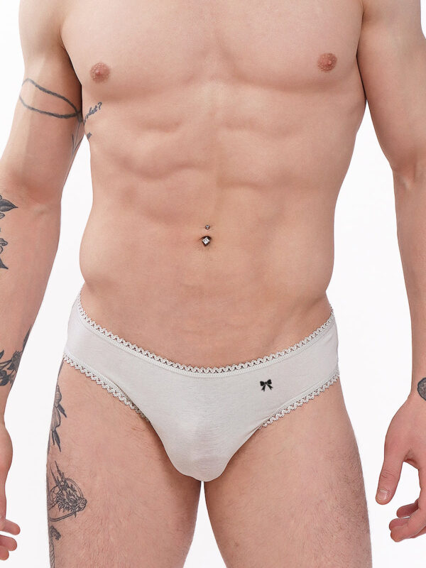 Men's Organic Cotton Picot Trim Panty - Kuva 3