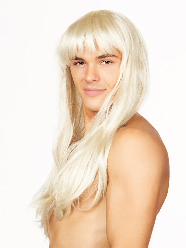 Men??s Long Straight Bangin' Wig - Afbeelding 2