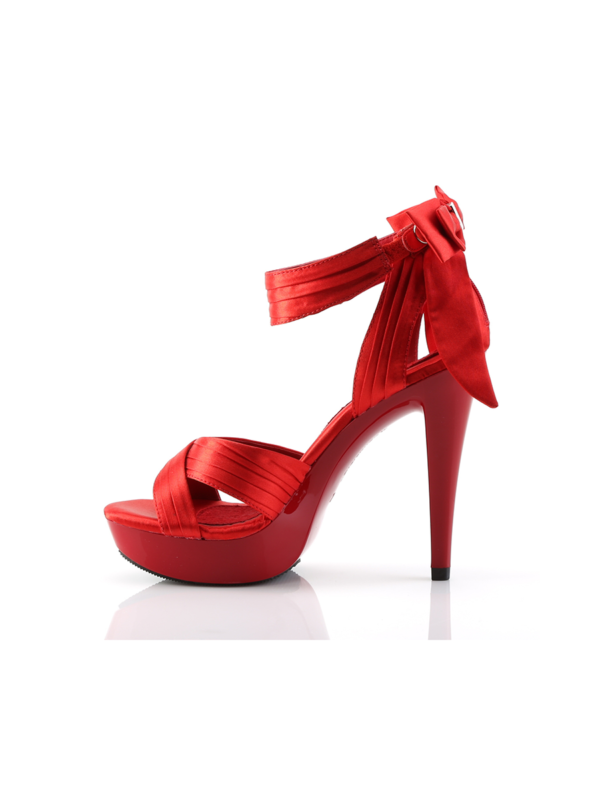 Women's Satin Ribbon & Bow Platform Heels – Image 8