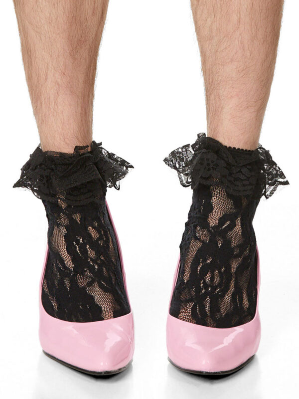 Women's Frilly Lace Anklet Socks with Ruffle Trim - Bild 4