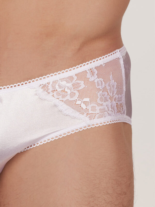 Men's Couture Satin & Lace Hipster Underwear - Kuva 3