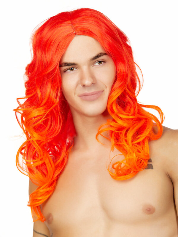 Unisex Long Wavy Ombre Wig for Cosplay Parties