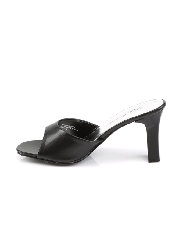 Women's Elegant Vegan Leather Slide Sandals - Image 3