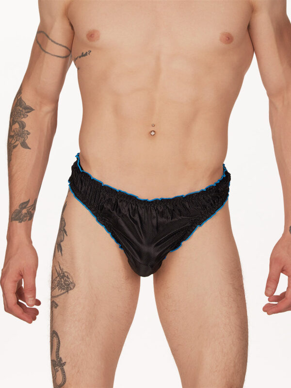 Men's Rip-Stop Ruffle Edge Thong - Stylish & Comfortable - Image 3