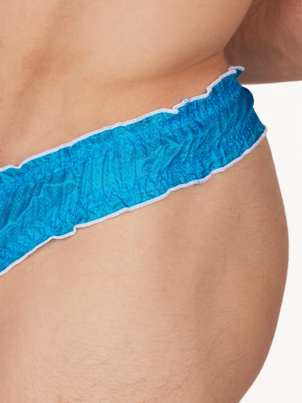 Men's Rip-Stop Ruffle Edge Thong Underwear - Image 3