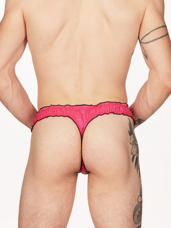 Men's Rip-Stop Ruffle Edge Comfortable Fashion Thong - Image 2