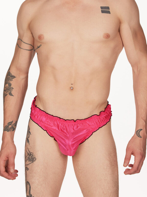 Men's Rip-Stop Ruffle Edge Comfortable Fashion Thong - Image 3