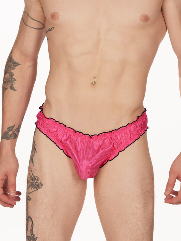 Men's Rip-Stop Ruffle Edge Panty - Bold and Stylish - Image 4