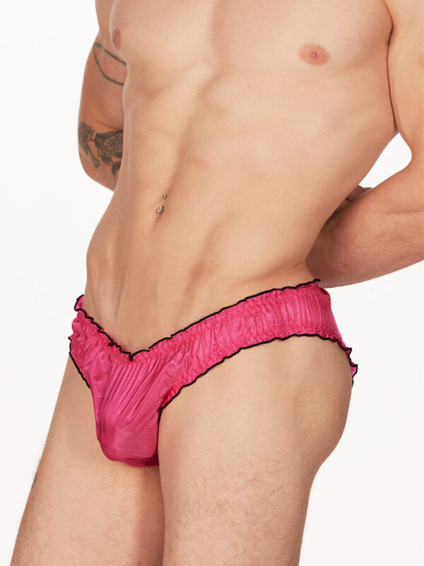 Men's Rip-Stop Ruffle Edge Panty - Bold and Stylish