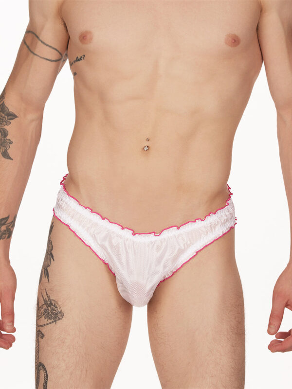 Men's Rip-Stop Ruffle Edge Panty