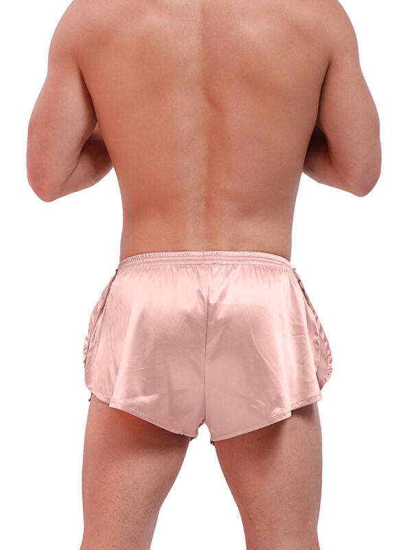 Men's Silky Tear Away Pink Shorts - Image 8