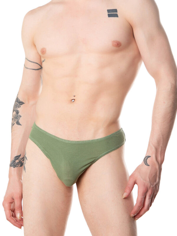 Men's Eco-Friendly Soft Ribbed Thong Underwear - Kuva 2