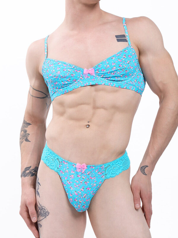 Men's Blossom Cup Bra - Floral Pattern - Bild 2