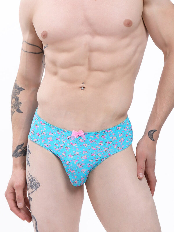 Men's Blossom Lace Hipster Floral Underwear - Εικόνα 4