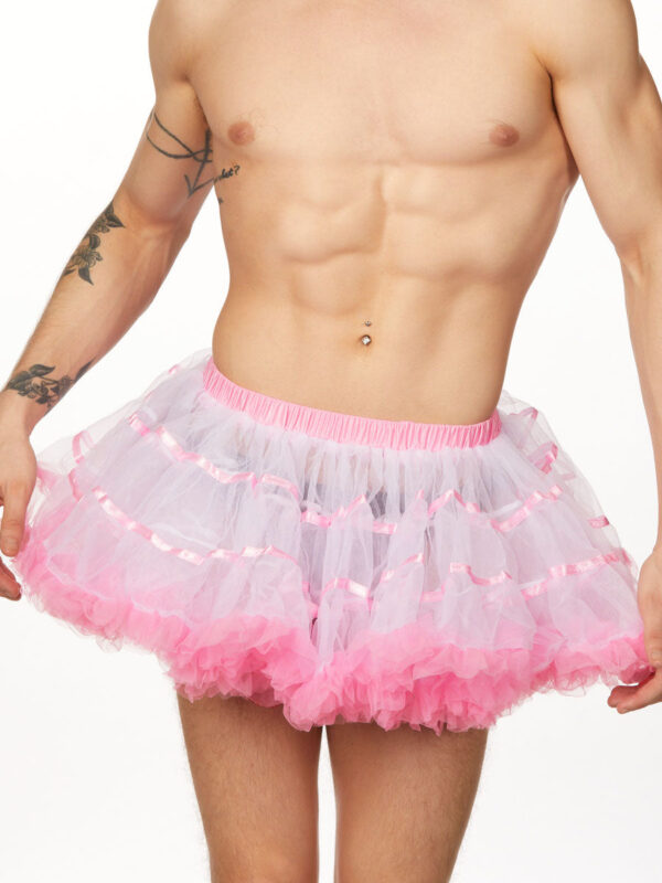 Sexy Men's Striped Petticoat for Cosplay and Fun