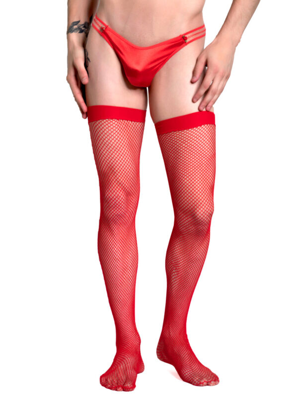 Women's Vibrant Fishnet Stockings - Colorful Design – Image 2