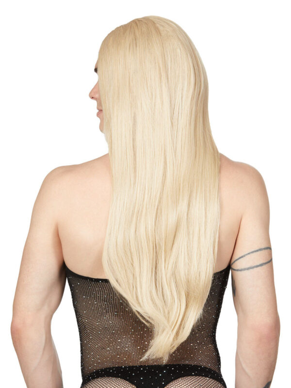 Long Blonde Straight Wig for Men and Women - Bild 2