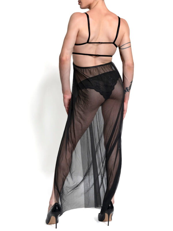 Men's Elegant Cage Strap Mesh Gown – Image 2