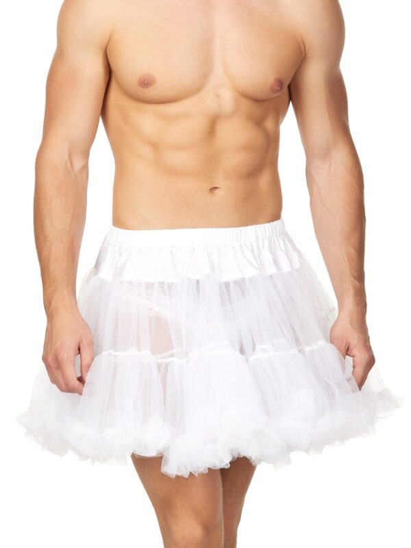 Men's Black Frilly Petticoat Tutu Skirt