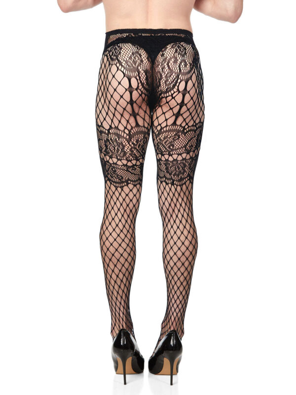 Elegant French Garter Net Tights for Women - Image 2