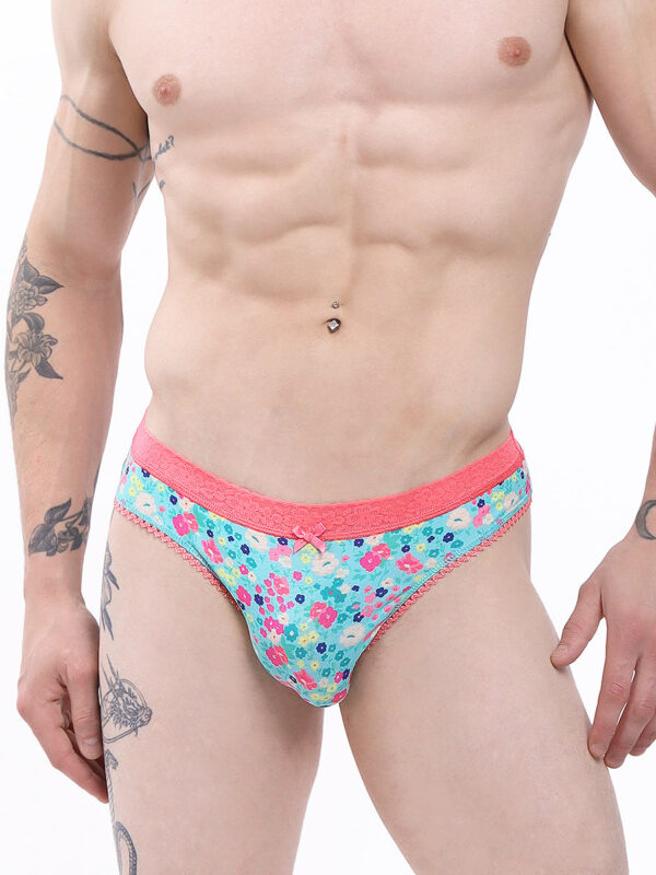 Floral Pattern Men's Garden Panty - Vibrant and Comfortable - Bild 2