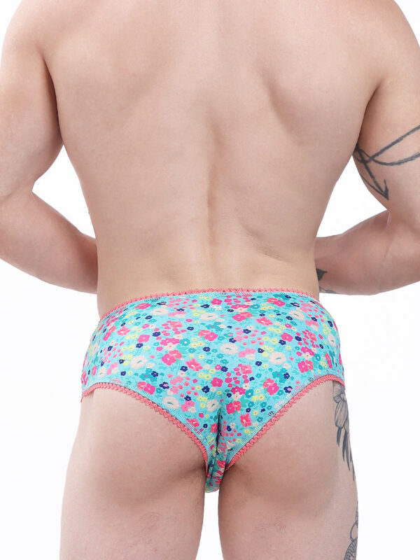 Men's Garden Picot Hipster Panty - Floral Design - Bild 3