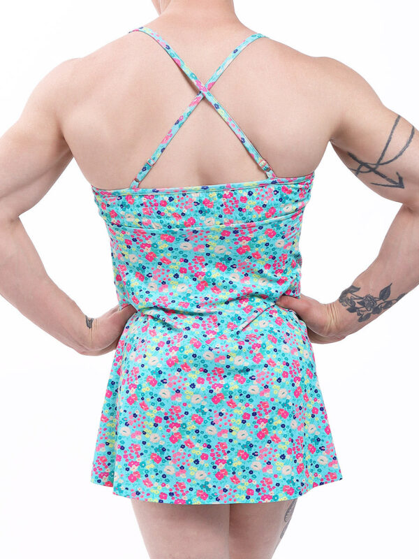 Men's Floral Garden Nightie Sleeveless Sleepwear - Image 4