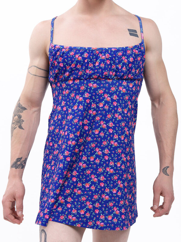 Men's Floral Garden Nightie for Comfortable Sleep - Image 4