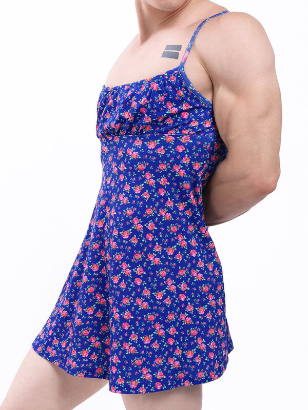 Men's Floral Garden Nightie for Comfortable Sleep