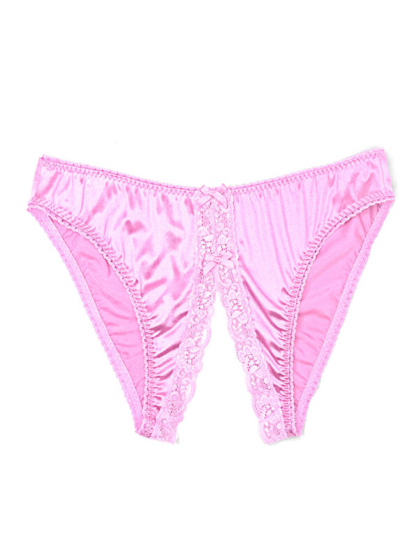 Men's Shimmer Satin Crotchless Panties - Kuva 3