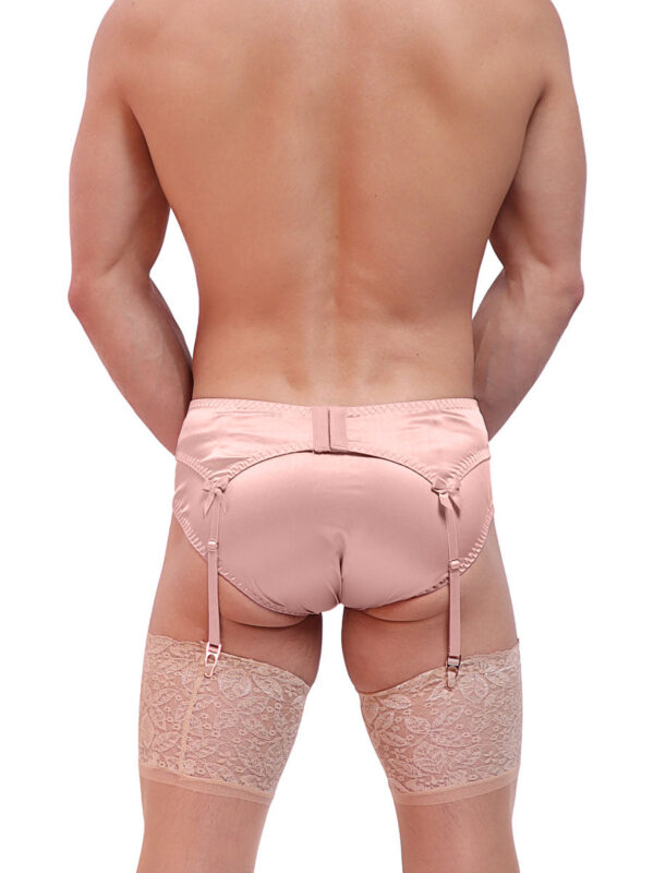 Men's Silky Garter Belt and Bra Set - Image 3