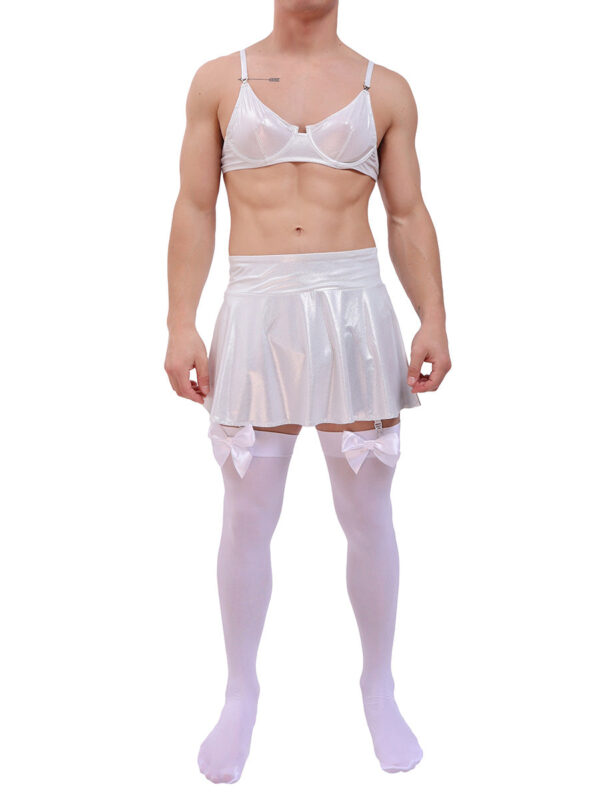 Men's Shimmering Mercury Skirt Set - Image 3