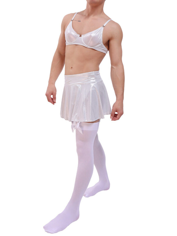 Men's Shimmering Mercury Skirt Set - Image 6