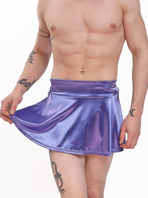 Stylish Satin Mini Skirt for Men and Women - Kuva 2