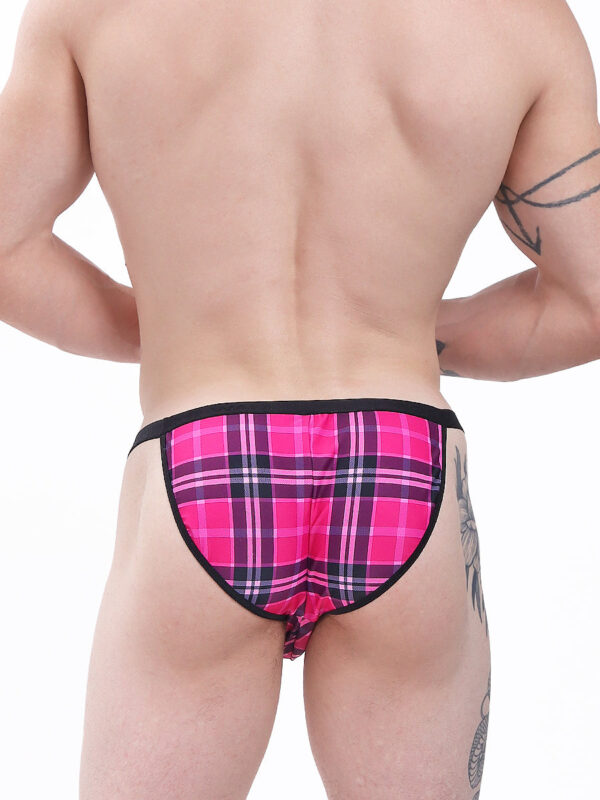 Men's Plaid Tanga Underwear - Sexy and Bold - Kuva 4