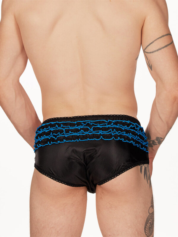 Men's Rip-Stop Ruffleback Panty in Vibrant Blue - Image 2