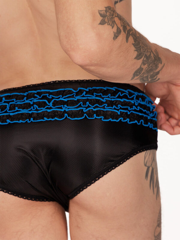 Men's Rip-Stop Ruffleback Panty in Vibrant Blue - Image 5