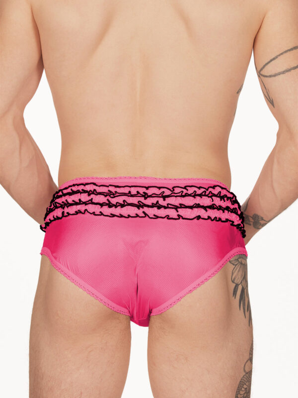 Men's Rip-Stop Ruffleback Panty with Mesh Design