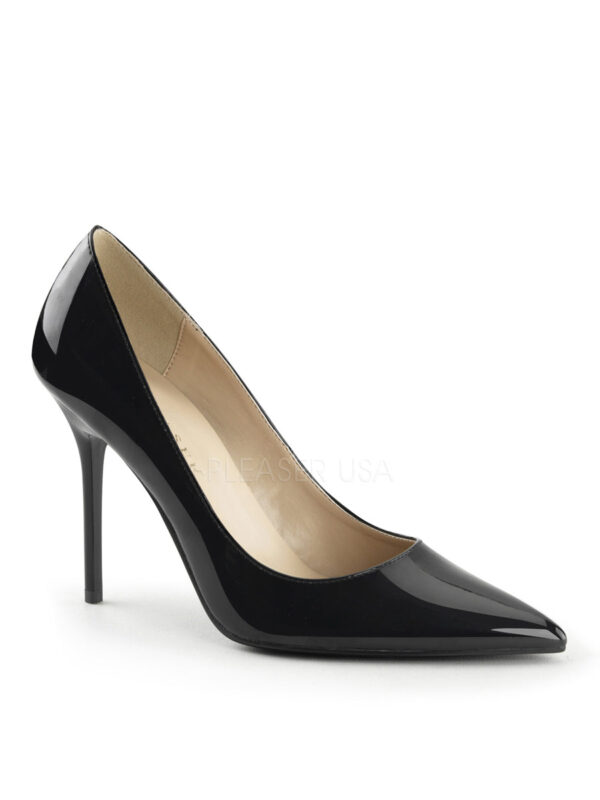 Elegant Black Patent Sexy High Heel Pump for Women