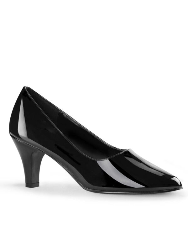 Women's Divine Wide Width Mini Pump - Elegant Black Heels