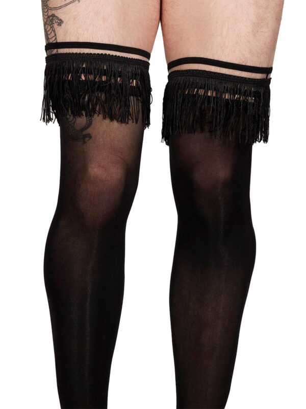 Elegant Flapper Thigh High Stockings for Women - Image 5