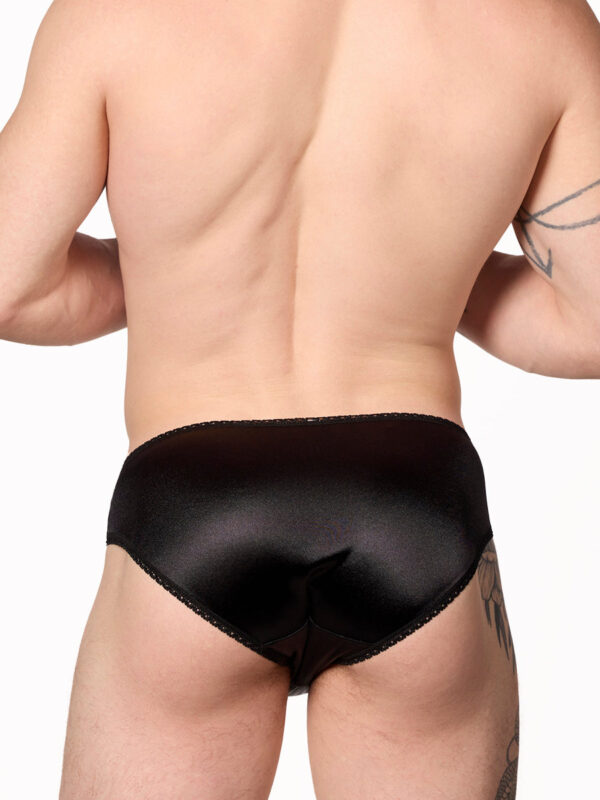 Luxe Satin & Lace Bikini Panty for Men - Bild 5