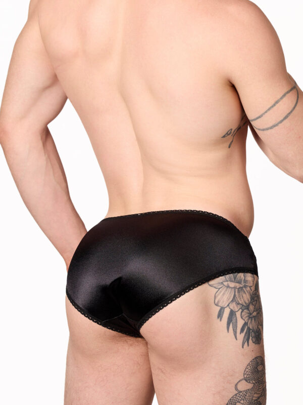 Luxe Satin & Lace Bikini Panty for Men - Bild 4