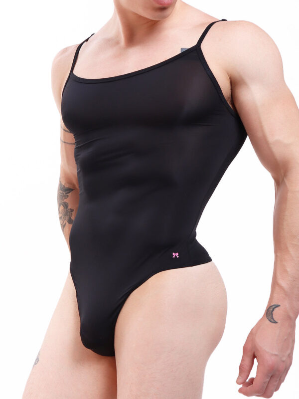 Men's Glow Thong Bodysuit for a Sleek Look