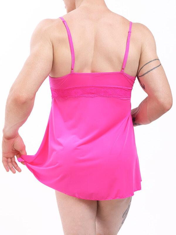 Men's Pink Glow Babydoll Lingerie - Image 4