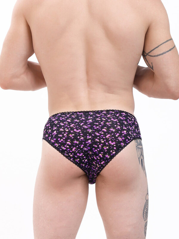 Men's Blossom Picot Floral Pattern Panty – Image 5