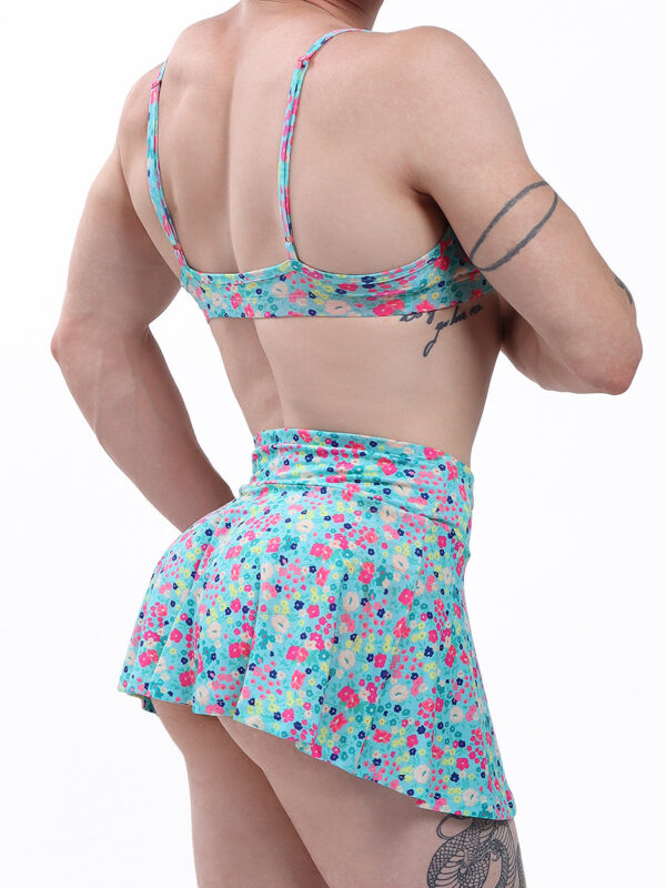 Floral Garden Mini-Skirt Set for Men - Image 4