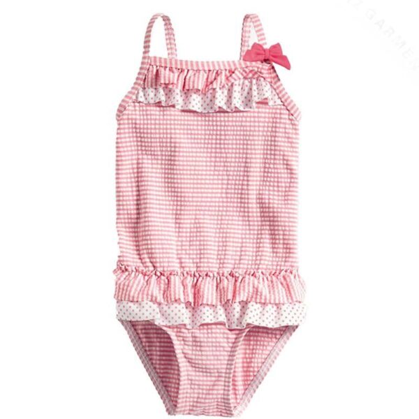 Maillot de bain une pièce treillis rose Charming Kids